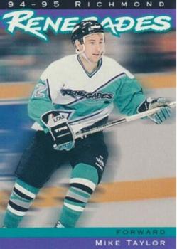 1994-95 Richmond Renegades (ECHL) #NNO Mike Taylor Front