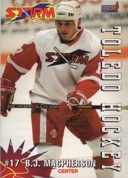 1994-95 Toledo Storm (ECHL) #NNO B.J. MacPherson Front