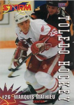 1994-95 Toledo Storm (ECHL) #NNO Marquis Mathieu Front