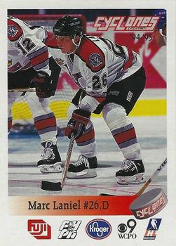 1994-95 Cincinnati Cyclones (IHL) #NNO Marc Laniel Front