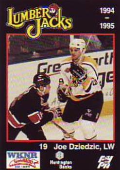 1994-95 Cleveland Lumberjacks (IHL) #15 Joe Dziedzic Front