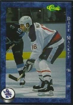 1994-95 Classic Milwaukee Admirals (IHL) #11 David Mackey Front