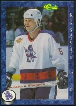 1994-95 Classic Milwaukee Admirals (IHL) #21 Ken Sabourin Front