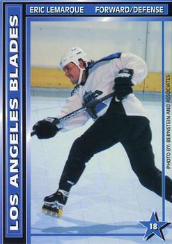 1994-95 Sport Shots Los Angeles Blades (RHI) #NNO Eric LeMarque Front