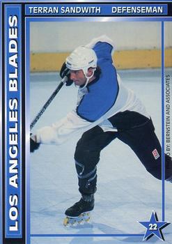 1994-95 Sport Shots Los Angeles Blades (RHI) #NNO Terran Sandwith Front