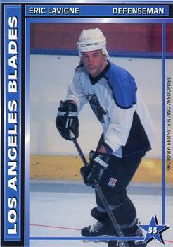 1994-95 Sport Shots Los Angeles Blades (RHI) #NNO Eric Lavigne Front