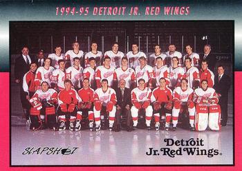 1994-95 Slapshot Detroit Jr. Red Wings (OHL) #1 Team Photo Front
