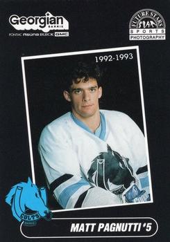 1992-93 Future Stars Barrie Colts (CoJHL) #NNO Matt Pagnutti Front