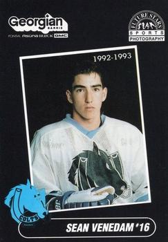 1992-93 Future Stars Barrie Colts (CoJHL) #NNO Sean Venedam Front
