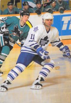 1993-94 Toronto Maple Leafs Action Photos #NNO Mike Gartner Front