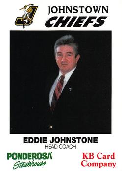 1993-94 Johnstown Chiefs (ECHL) #20 Eddie Johnstone Front