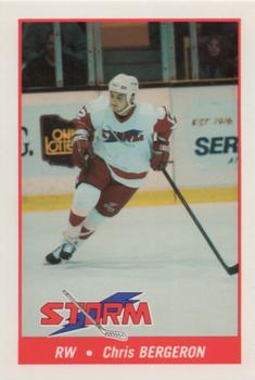 1993-94 Toledo Storm (ECHL) #17 Chris Bergeron Front