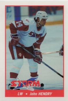 1993-94 Toledo Storm (ECHL) #18 John Hendry Front