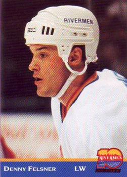 1993-94 Hat Tricks Inc. Peoria Rivermen (IHL) #NNO Denny Felsner Front