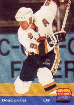 1993-94 Hat Tricks Inc. Peoria Rivermen (IHL) #NNO Doug Evans Front