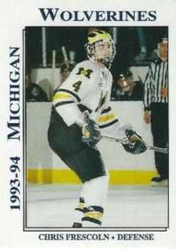 1993-94 Michigan Wolverines (NCAA) #NNO Chris Frescoln Front