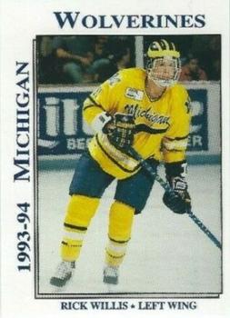 1993-94 Michigan Wolverines (NCAA) #NNO Rick Willis Front