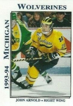 1993-94 Michigan Wolverines (NCAA) #NNO John Arnold Front