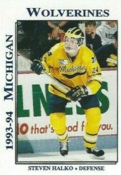 1993-94 Michigan Wolverines (NCAA) #NNO Steve Halko Front