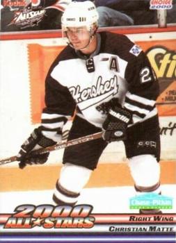 1999-00 Choice 2000 AHL All-Stars #8 Christian Matte Front