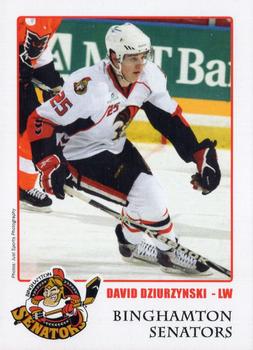 2010-11 Just Sports Photography Binghamton Senators (AHL) #9 David Dziurzynski Front