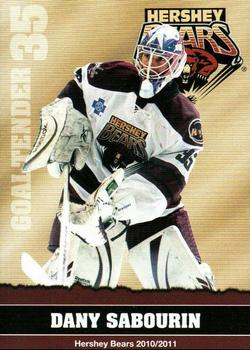 2010-11 Hershey Bears (AHL) #NNO Dany Sabourin Front
