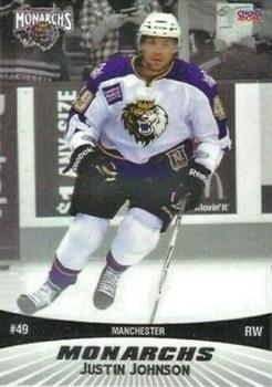 2010-11 Choice Manchester Monarchs (AHL) #10 Justin Johnson Front