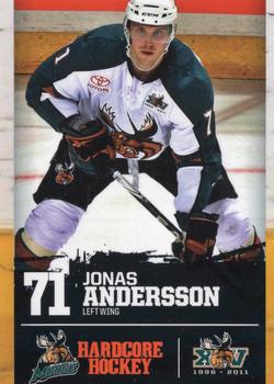 2010-11 Manitoba Moose (AHL) #NNO Jonas Andersson Front
