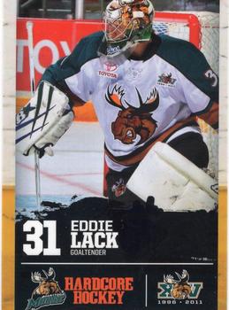 2010-11 Manitoba Moose (AHL) #NNO Eddie Lack Front