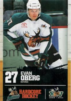 2010-11 Manitoba Moose (AHL) #NNO Evan Oberg Front