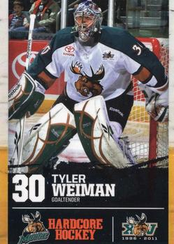 2010-11 Manitoba Moose (AHL) #NNO Tyler Weiman Front