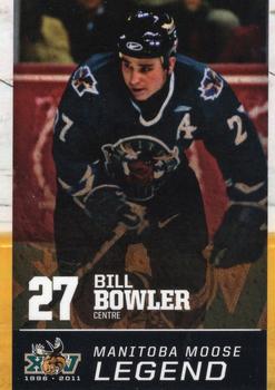 2010-11 Manitoba Moose (AHL) #NNO Bill Bowler Front