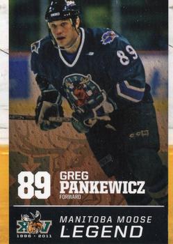 2010-11 Manitoba Moose (AHL) #NNO Greg Pankewicz Front