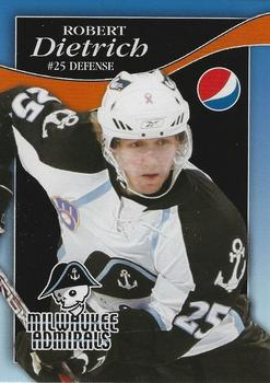 2008-09 Pepsi Milwaukee Admirals (AHL) #NNO Robert Dietrich Front