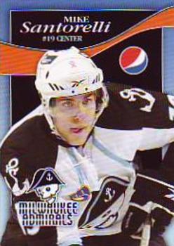 2008-09 Pepsi Milwaukee Admirals (AHL) #NNO Mike Santorelli Front