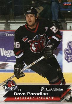 2008-09 Choice Rockford IceHogs (AHL) Anniversary Set #13 Dave Paradise Front