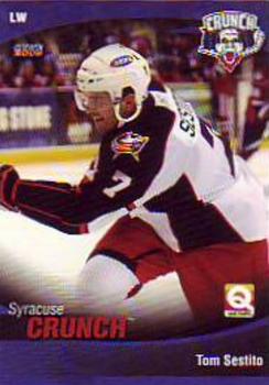 2008-09 Choice Syracuse Crunch (AHL) #4 Tom Sestito Front