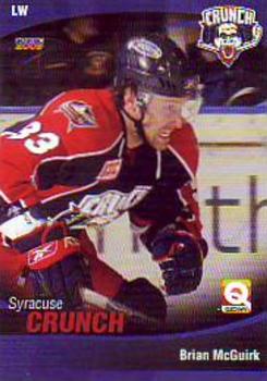 2008-09 Choice Syracuse Crunch (AHL) #21 Brian McGuirk Front