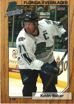 2008-09 Choice Florida Everblades (ECHL) #11 Kevin Baker Front