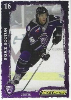 2008-09 Rieck's Printing Reading Royals (ECHL) #NNO Brock Hooton Front