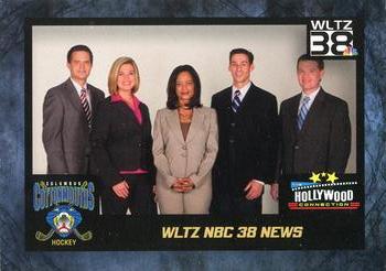 2008-09 Hollywood Connection Columbus Cottonmouths (SPHL) #NNO WLTZ NBC 38 News Front