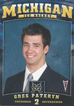 2008-09 Michigan Wolverines (NCAA) #5 Greg Pateryn Front