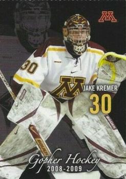 2008-09 Minnesota Golden Gophers (NCAA) #NNO Jake Kremer Front