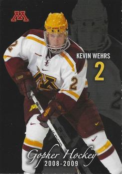 2008-09 Minnesota Golden Gophers (NCAA) #NNO Kevin Wehrs Front