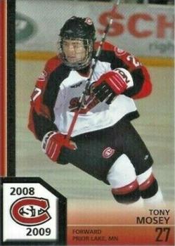 2008-09 Plaza Park Bank St. Cloud State Huskies (NCAA) #15 Tony Mosey Front