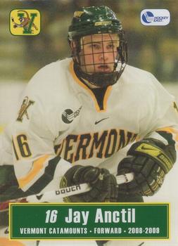 2008-09 L. Brown & Sons Vermont Catamounts (NCAA) #1 Jay Anctil Front