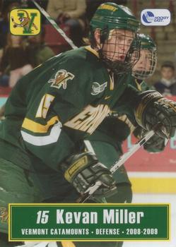 2008-09 L. Brown & Sons Vermont Catamounts (NCAA) #19 Kevan Miller Front