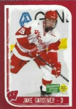 2008-09 Quaker Steak and Lube Wisconsin Badgers (NCAA) #NNO Jake Gardiner Front