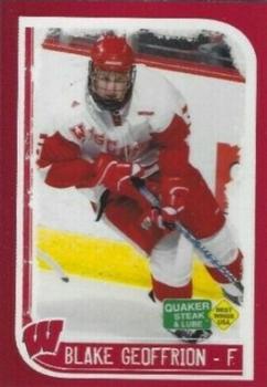 2008-09 Quaker Steak and Lube Wisconsin Badgers (NCAA) #NNO Blake Geoffrion Front