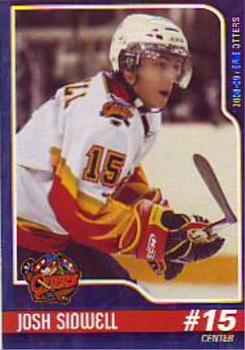 2008-09 Erie Otters (OHL) #21 Josh Sidwell Front